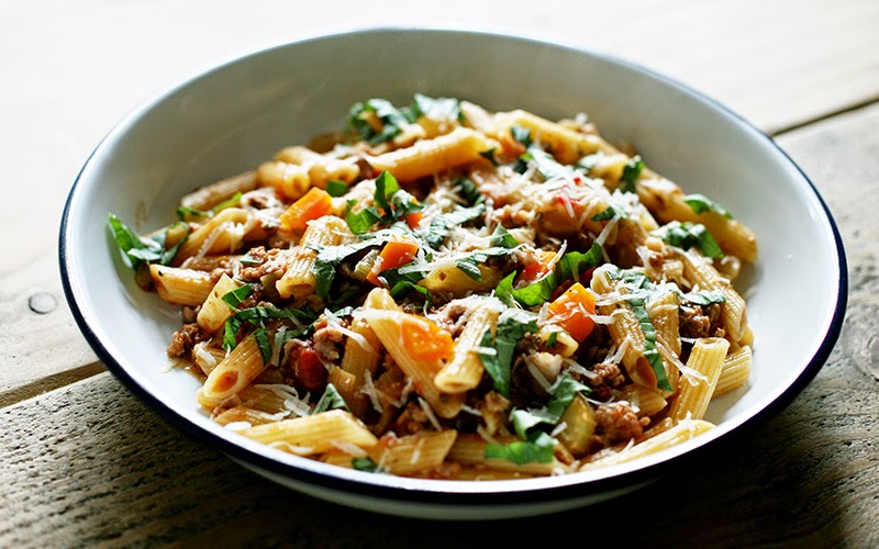 Lentil and the Mint Jools' Pregnant Pasta sausage and fennel
