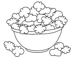 Popcorn coloring pages 2