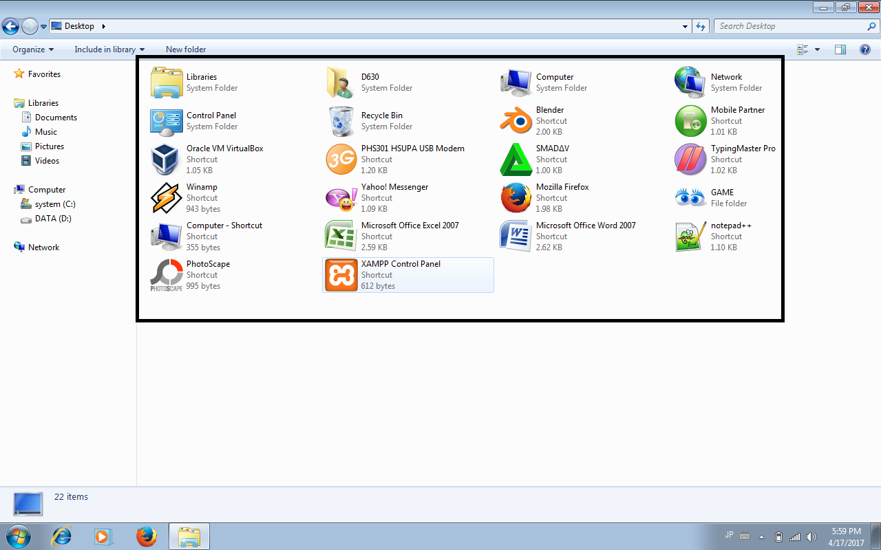 Current user control panel colors. Current user control panel colors