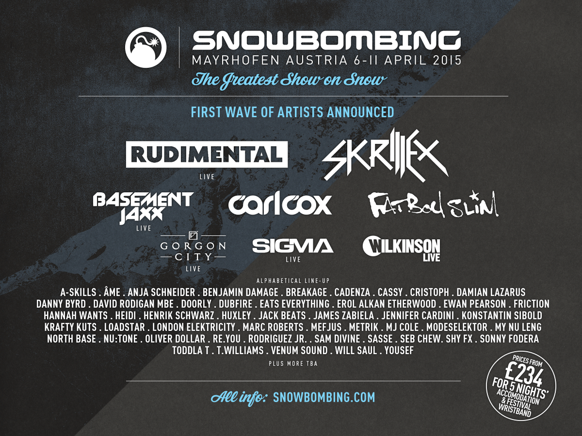 snowbombing 2015 lineup