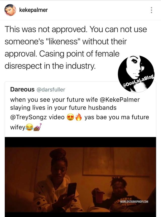 Keke Palmer Says Trey Songz Disrespected Her, Used Sexual Intimidation