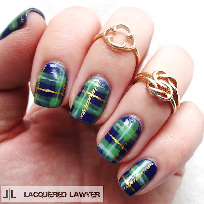 Lacquered Lawyer | Nail Art Blog: Plaid Clad