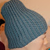 Hand made Crocheted Man's Beanie Hat, Winter fashion, Dusty blue Beanie