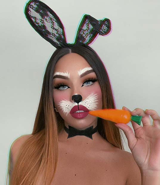 21 Latest Classic Bunny Makeup For Halloween To Copy In 2019 scary vampires and many scary creatures 21 Latest Classic Bunny Makeup For Halloween To Copy In 2019
