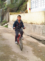 Cycling is a favorite winter sport in Darjeeling