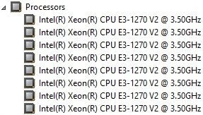 Processador Intel® Xeon® E3-1270V2 (4-Core @ 3.50GHz)