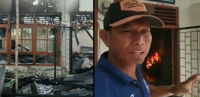 Kecewa, Pendukung Jokowi Bakar Kantor Desa Kecewa, Pendukung Jokowi Bakar Kantor Desa