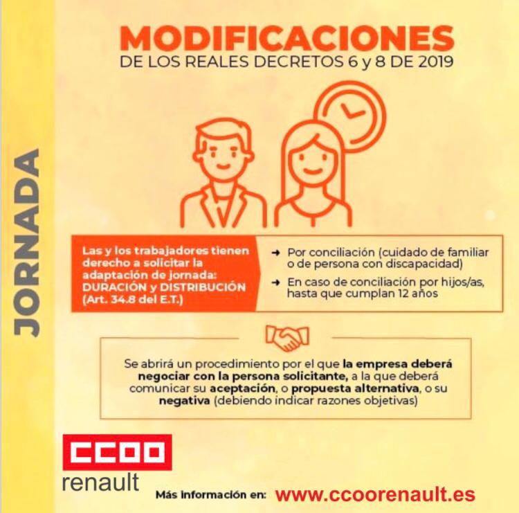 Comisiones Obreras Prodalca/EESSA Novedades Estatuto General de Los