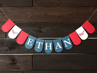 Airplane Party Name Banner