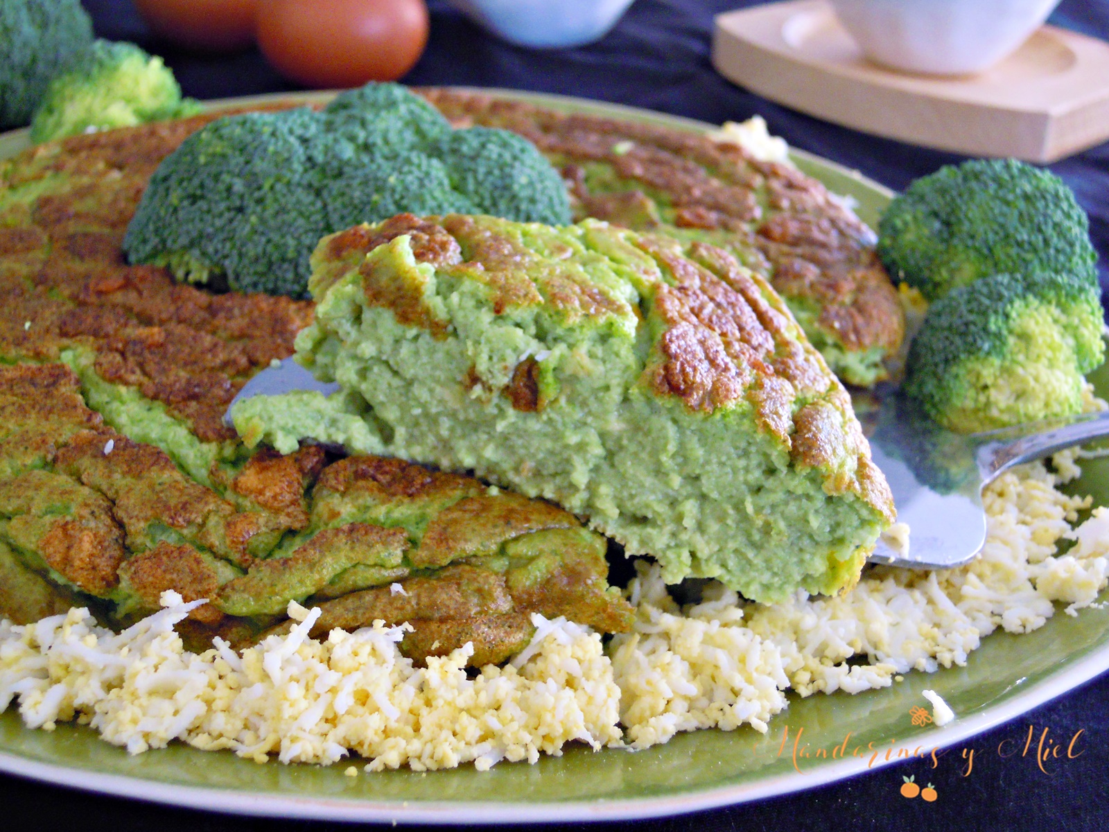 Soufflé de brócoli Mandarinas y miel