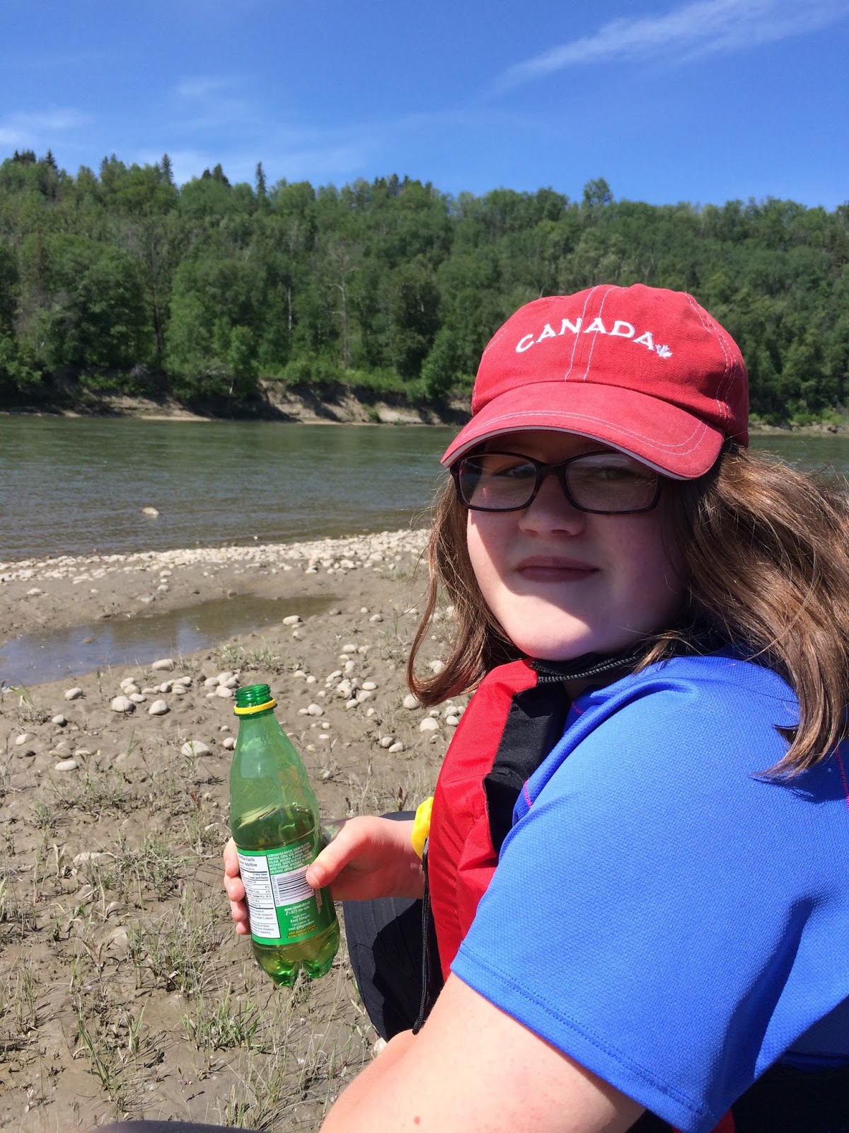 Paddling Near Edmonton, Alberta, Canada North Saskatchewan River