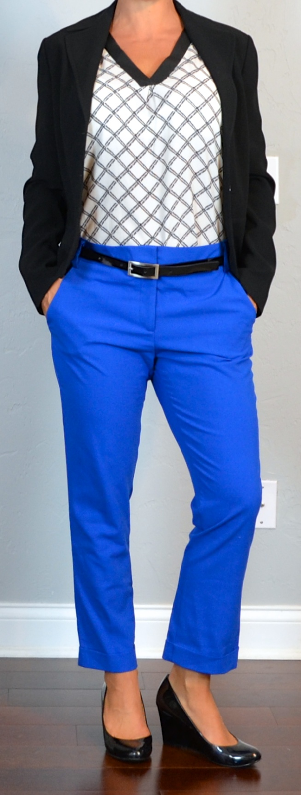 black belt blue pants