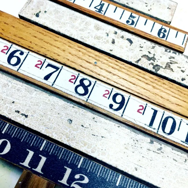 Repurposed Ruler Christmas Tree