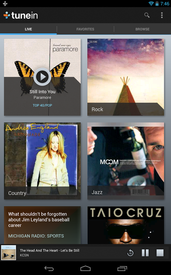 The Mobile Hub TuneIn Radio 10.0 Apk Free Download