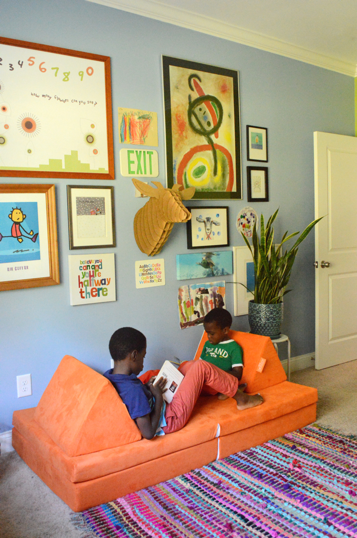 Artfilled and Colorful Kids Space