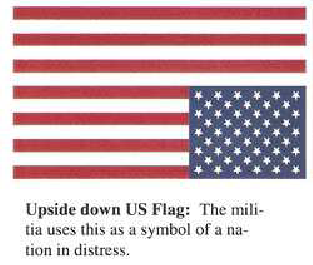 American Flag Sign Of Distress 111