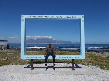 POSTCARD PHOTO :-At the infamous island jail of South Africa :- ROBBEN ISLAND.