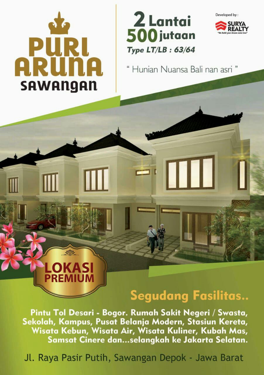 Get Rumah Di Puri Bali Sawangan Depok Background