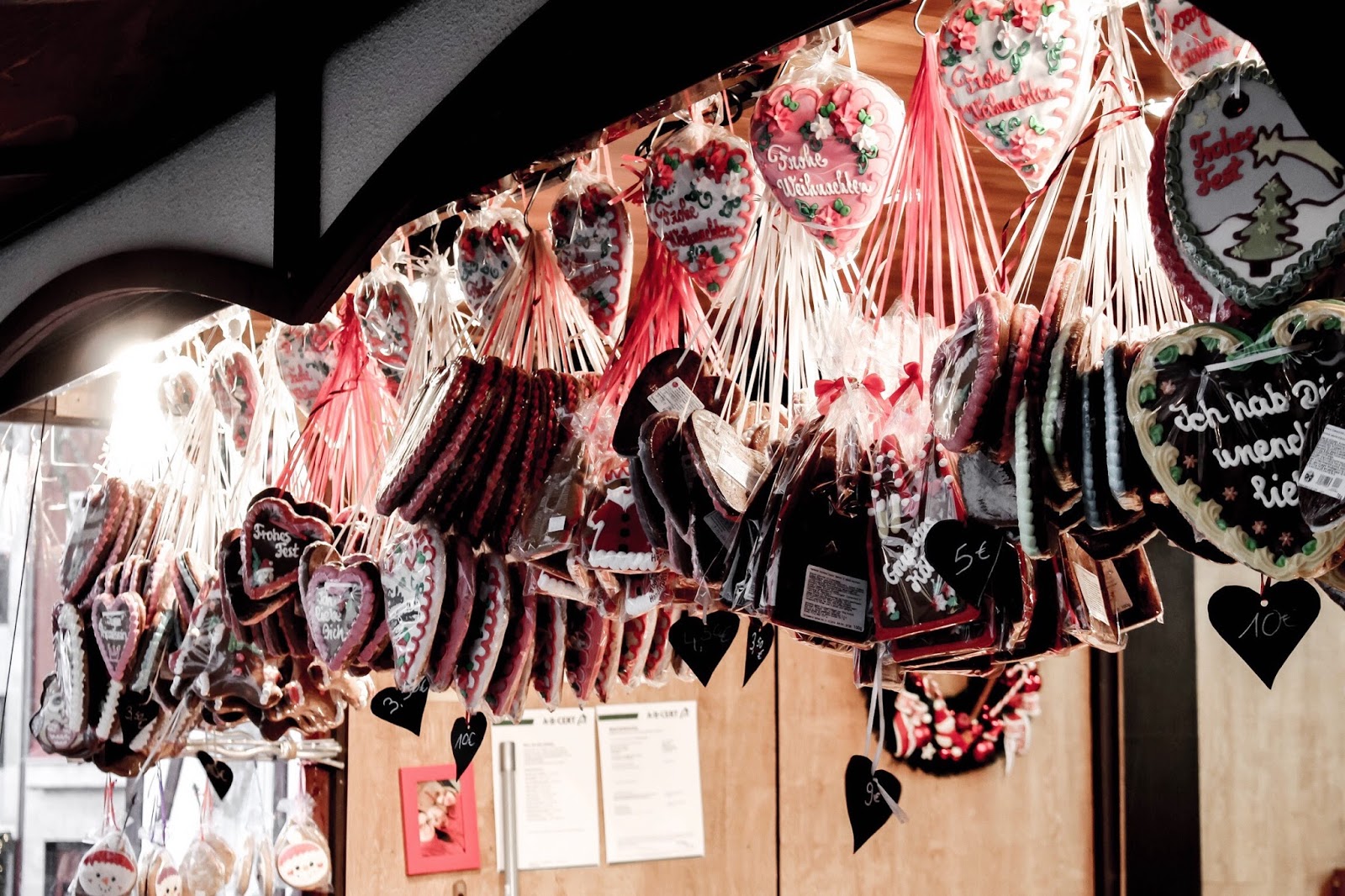 Lebkuchen Hearts Lebkuchen Hearts German Christmas Market Stall