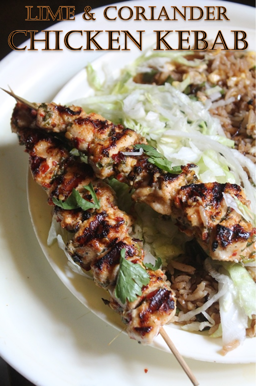 Lime Coriander Chicken Kebab Recipe