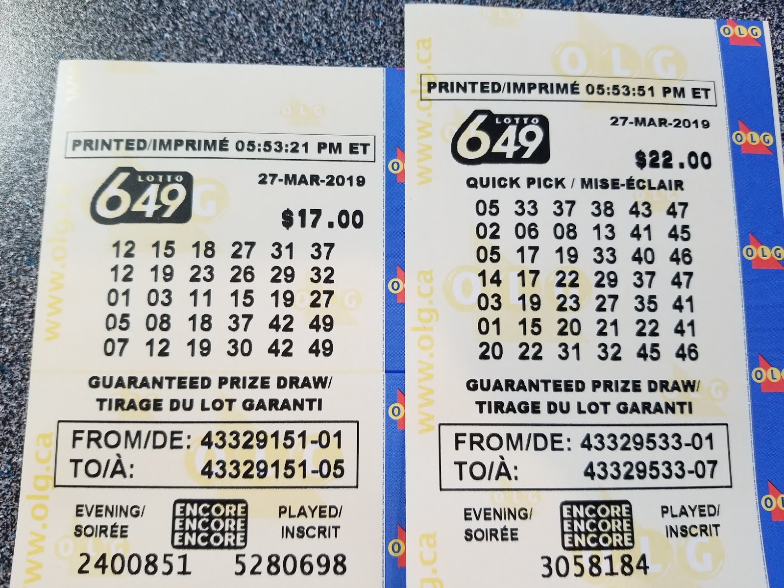 lotto 649 march 27 2019