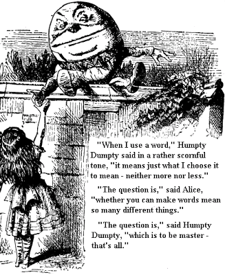 John Tenniel's illustration of Humpty Dumpty in Lewis Carroll's Through the Looking Glass (1872). John Tenniel's illustration of Humpty Dumpty in Lewis Carroll's Through the Looking Glass (1872).