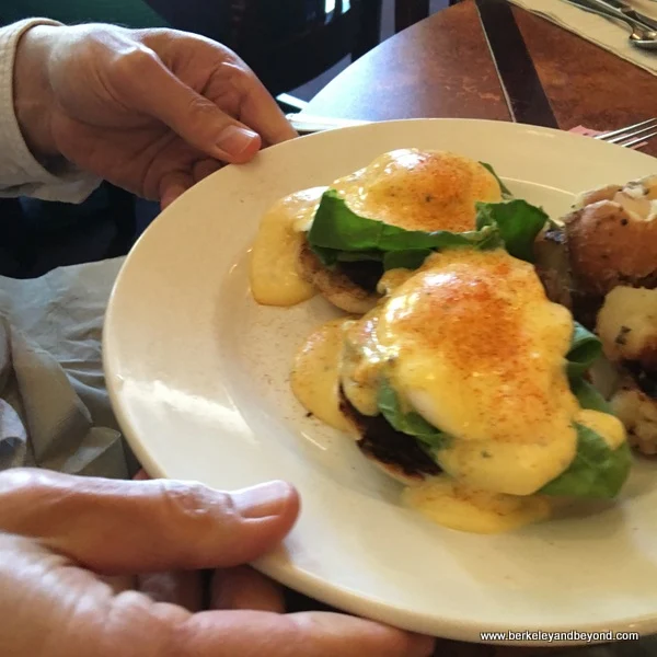 eggs Benedict at First St. Cafe in Benicia, California