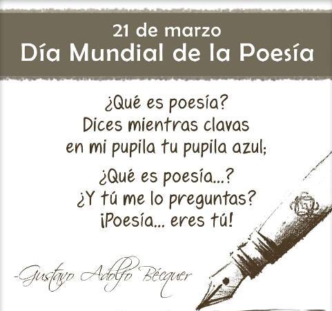 Resultado de imagen de dÍA MUNDIAL DE LA POESÍA
