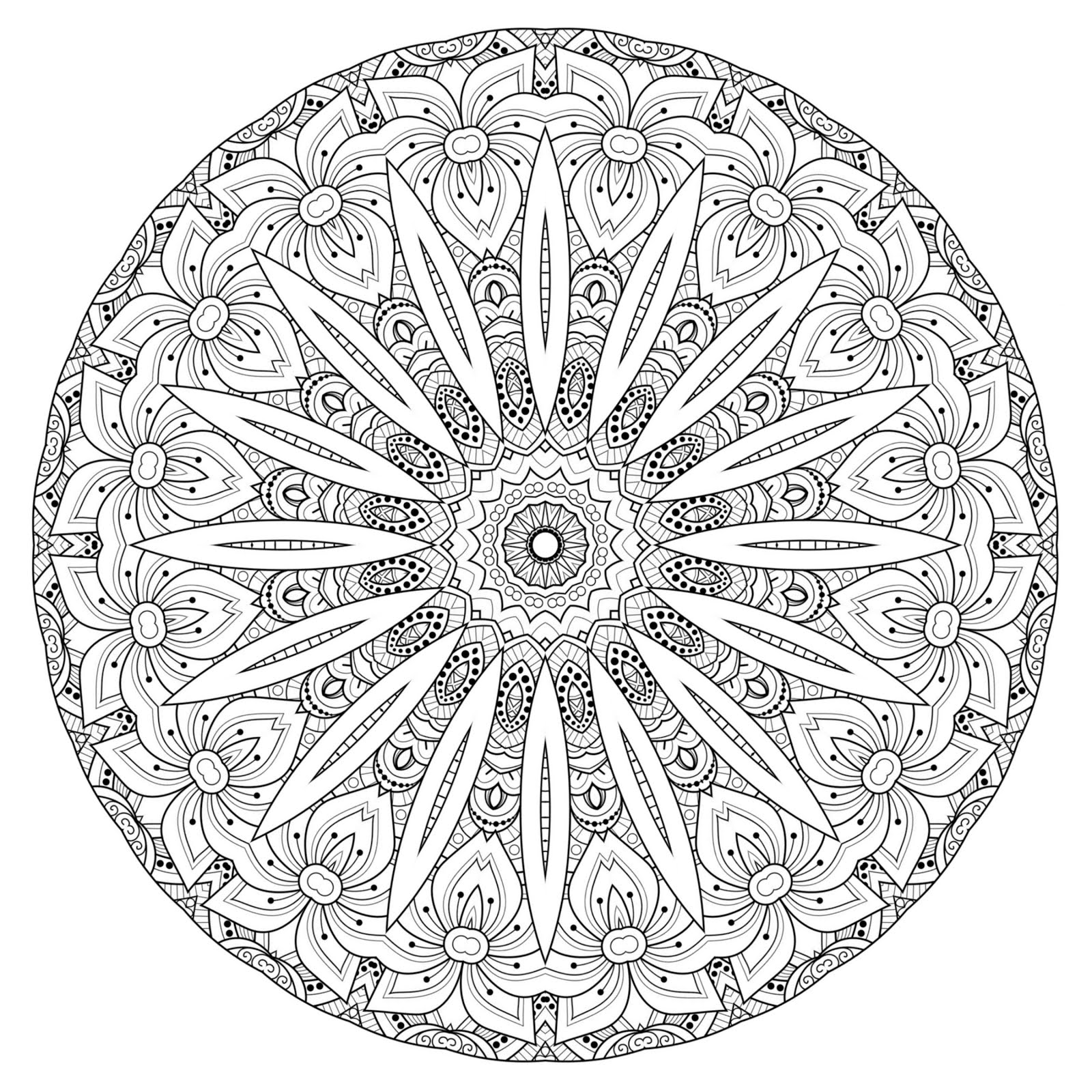 Le Grenier de Clo Mandala de Noël à colorier  2