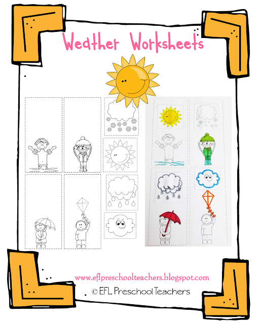 ESL/EFL Preschool Teachers: Weather Theme Resources for the ELL