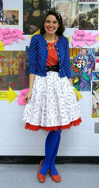 Cassie Stephens: What the Art Teacher Wore #155 and a Video Sub Plan!