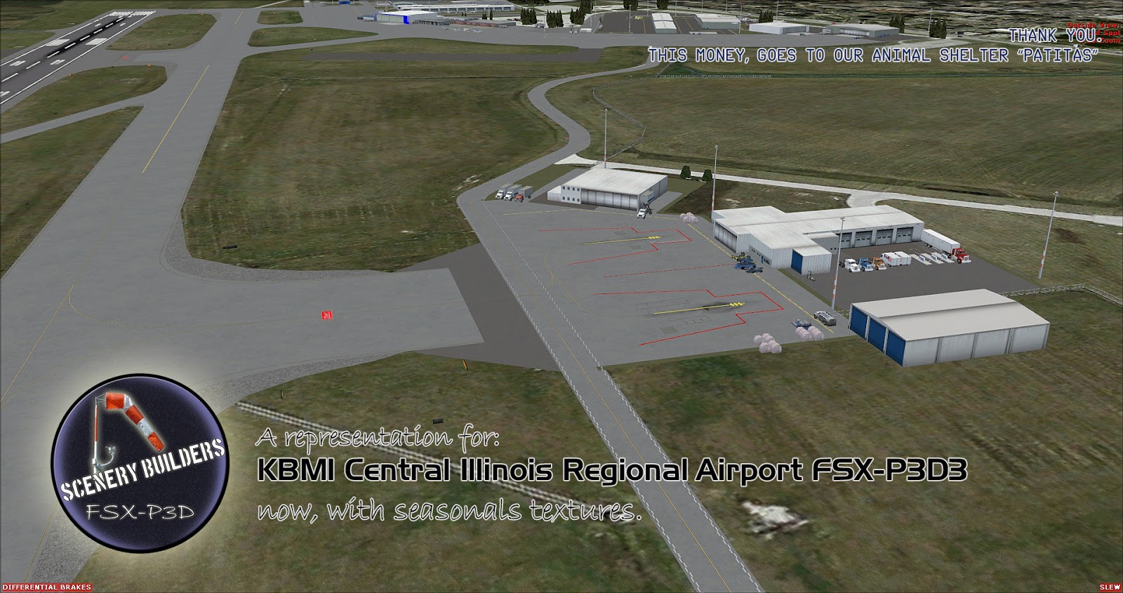 FSX, P3D, MSFS scenerybuilders.: KBMI Central Illinois Regional Airport