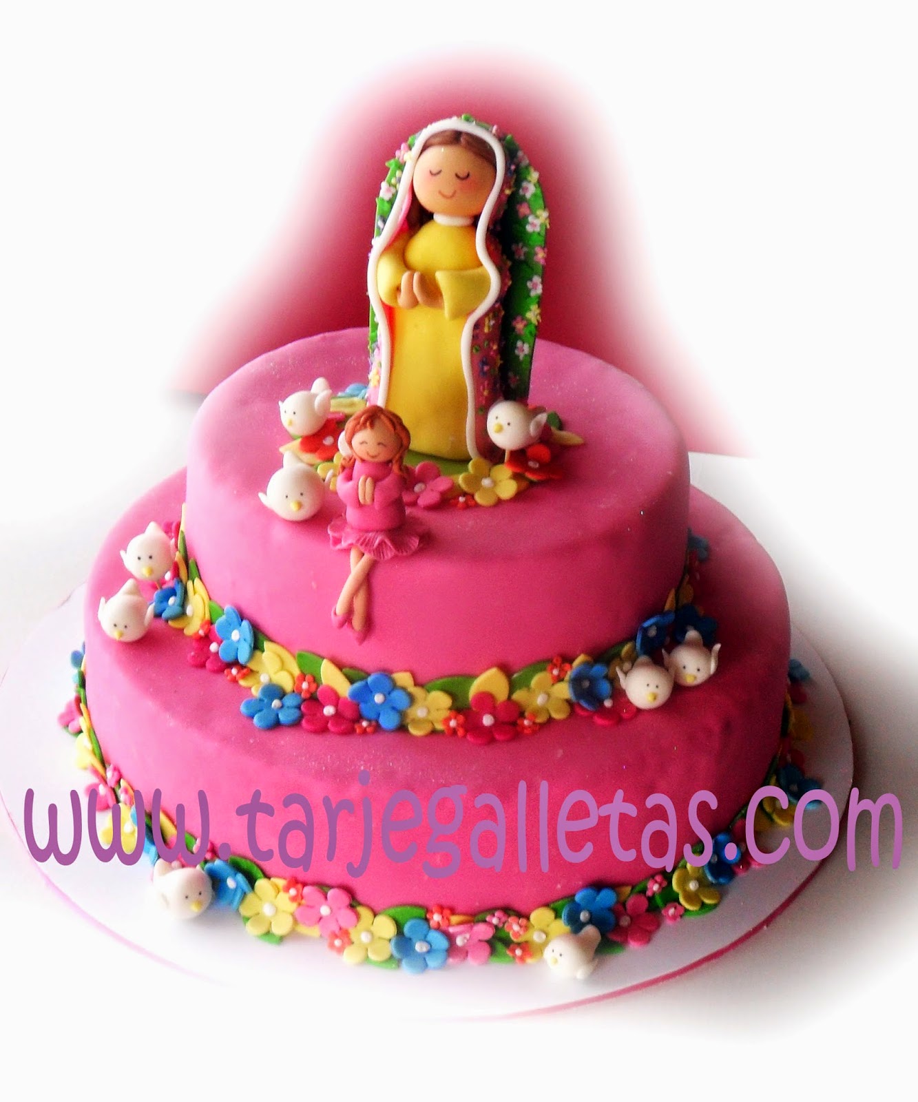 TARJEGALLETAS: Espectacular torta de Primera Comunión, para una niña muy  especial...