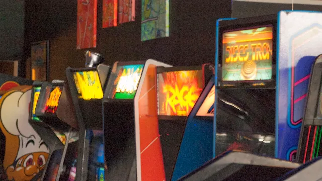 Video games at High Scores arcade in Alameda, California