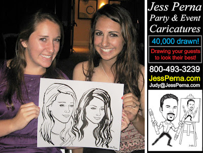 Caricature drawing humorous illustrations and party entertainement