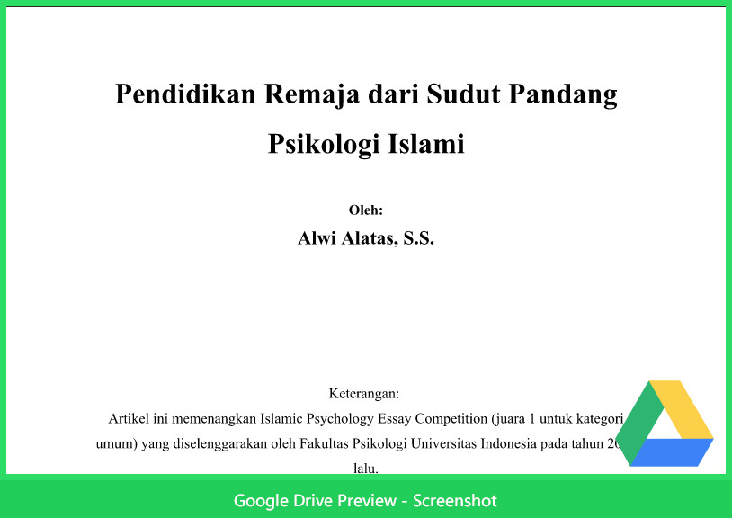 Contoh Makalah Agama Tentang Pendidikan Remaja Dari Sudut Pandang Psikologi Contoh Makalah Agama Tentang Pendidikan Remaja Dari Sudut Pandang Psikologi