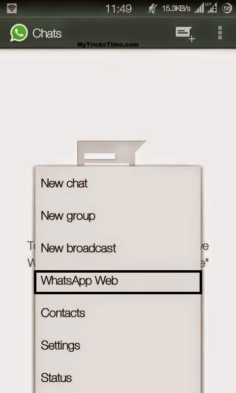 Chat in Whatsapp From Pc (WhatsApp's New Feature) mobile demo -1