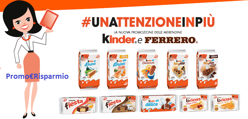 Nuovi Premi con #unattenzioneinpiù di Kinder e Ferrero Logo Nuovi Premi con #unattenzioneinpiù di Kinder e Ferrero