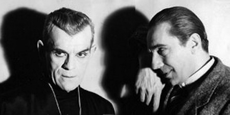 Boris Karloff and Bela Lugosi