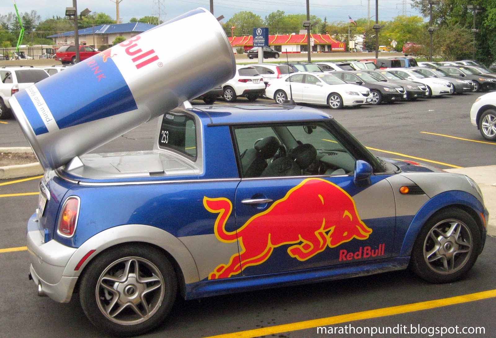Marathon Pundit: (Photo) Red Bull Mini Cooper