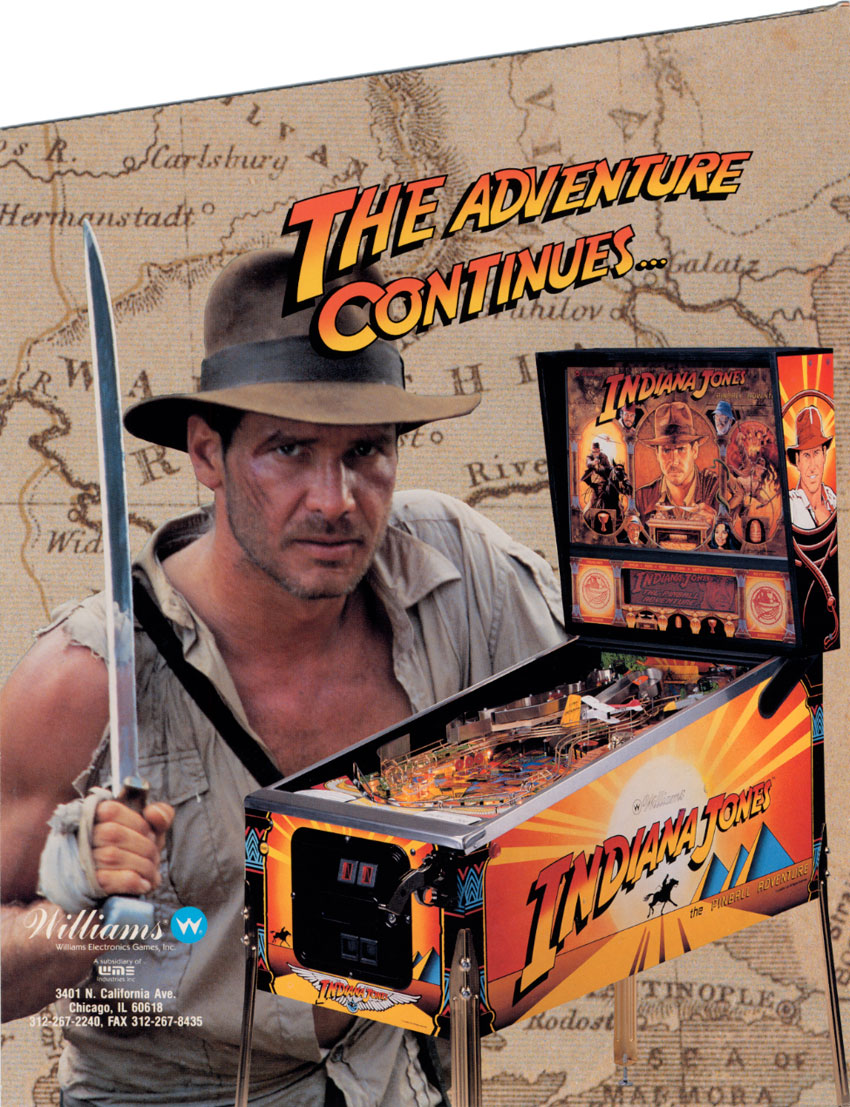 Guscade Williams Indiana Jones The Pinball Adventure 1993