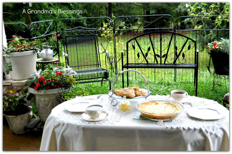 A Grandma's Blessings Breakfast On The Patio