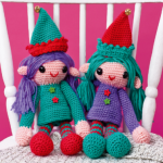 http://www.topcrochetpatterns.com/free-crochet-patterns/roxie-and-lola-the-elves