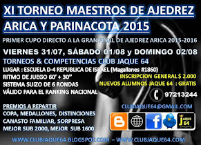 XI TORNEO DE MAESTROS AJEDREZ ARICA Y PARINACOTA 2015