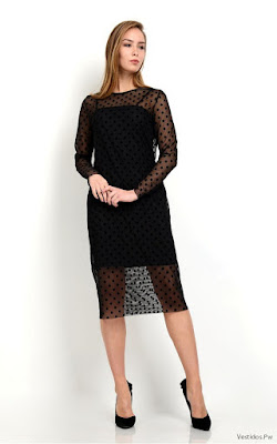 Vestido Negro Manga Larga Vestido Negro Manga Larga