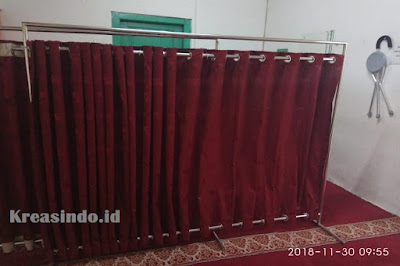 Harga Hijab Masjid Stainless atau Pembatas Sholat atau Partisi Masjid
