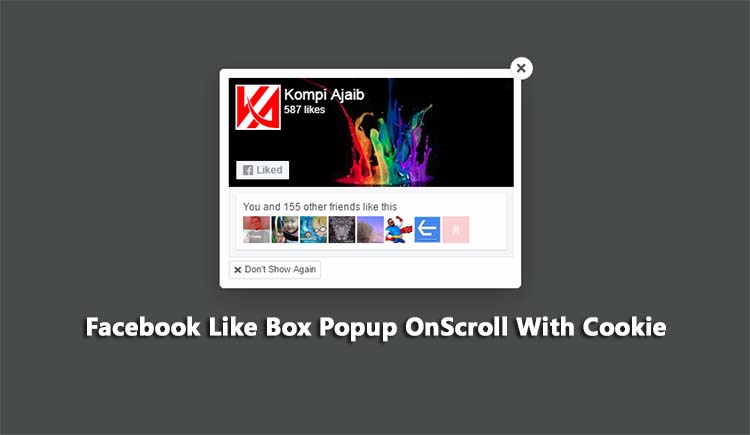 Facebook Like Box Popup Onscroll With Cookie Facebook Like Box Popup Onscroll With Cookie