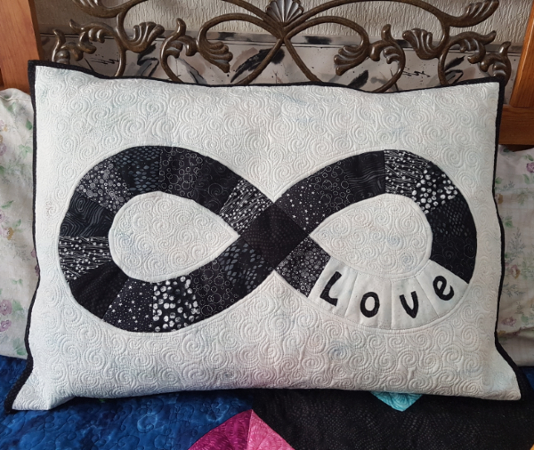 Devoted Quilter Infinity Pillow Text It! Blog Hop