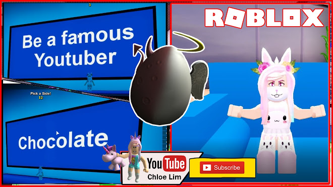 Chloe Tuber Roblox Pick A Side Gameplay Getting The Egg Of