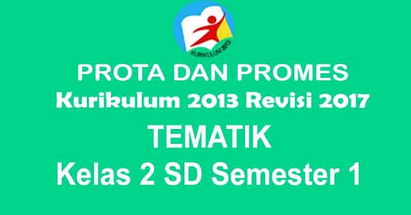 Prota dan Promes Tematik Kelas 2 SD Semester 1 Kurikulum 2013 Revisi
